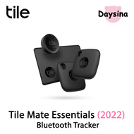 Tile Mate Essentials (2022) 4-Pack (2 Mate, 1 Slim, 1 Sticker) Bluetooth Trackers &amp; Item Locators for Keys, Wallets, Remotes &amp; More; Easily Find All Your Things [ อุปกรณ์ติดตาม แทรคเกอร์ ] - Daysina