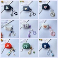 cute cartoon For JBL TUNE BEAM 2 Case Elite4 Active flower keychain silicone Earphone Cover For JBL 