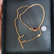 kalung inisial huruf F emas mas 700 asli