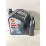 นํ้ามันเครื่อง Shell HELIX HX8 5W-40 สังเคราะห์ 100%เบนซิน(4L+1L)