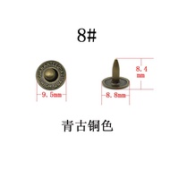 Đồng Nguyên Chất Mộc Mạc Phong Cách Phương Tây Áo Khoác Denim Nút Jimeng Thương Hiệu Tròn Lớn Tôn Dá