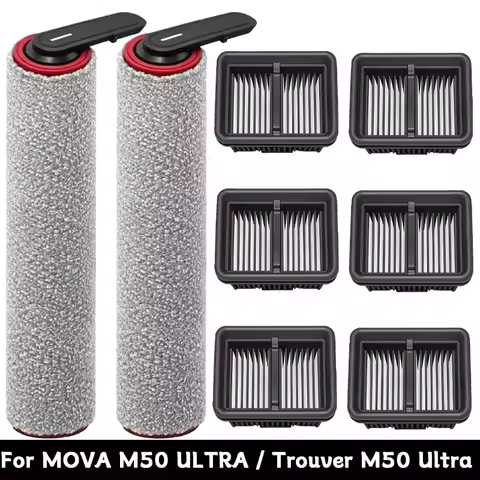 For MOVA M50 ULTRA / Trouver M50 Ultra Vacuum Main Roller Brush HEPA Filter Replacement Accessories