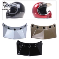 [Amuzocity] SiaBiced 5-Snap Helmet Peak Shield Open Face Retro Motorcycle Helmet Sun Shade Protector