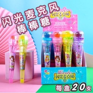 Toy Candy Microphone Luminous Microphone Lollipop Influencer Creative Flash Diamond Candy Children S