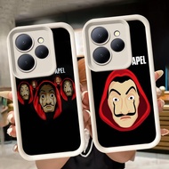 Soft Casing for ITEL A70 A50 A80 City 100 P55 S23 A90 P65 RS4 5G White Q27 La Casa De Papel