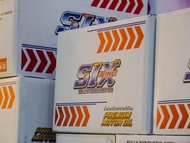 น้ำมันเครื่องมอเตอร์ไซค์เกรดพรีเมียม[12แกลอน](SIX ENGINE OIL)สังเคราะห์ 100% 4T(FULLY-SYN)