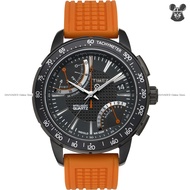 TIMEX T2N707 Men's Analog Watch SL Series Fly-Back Chronograph Intelligent Quartz 42mm Silicone Blac