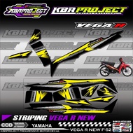 VEGA R NEW COOL PREMIUM STRIPING STICKER YAMAHA RACING F.52 TRANSPARENT MOTORCYCLE VARIATION LINE