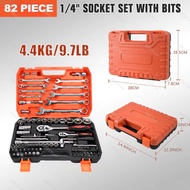 46/53/82 Pcs Tools Socket Wrench Set Car Tools Set Torque Wrench Tool Box Set Wrench Tools Set