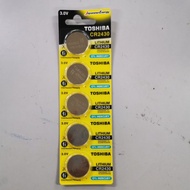 ORIGINAL TOSHIBA CR2430 BUTTON BATTERY 1 PACK