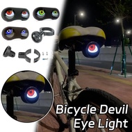 Bicycle Devil Eye Tail Light Electric Bike Devil Eye Tail Light Rechargeable Devil Eye No Wiring Dev