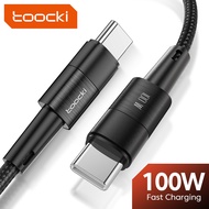 Toocki 100W Type C to Type C Cable Fast Charging PD Charger USB C to USB C Cable Wire 0.25M 1M 2M 3M