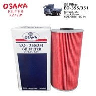 OSAKA OIL FILTER MITSUBISHI TRUCK FUSO 6D10, 6D14, 6D15, 6DB1 EO355 ( 1 PC )