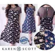 Baju Cewek Grosir Murah Baju branded ori Karen Scott Full Floral dress