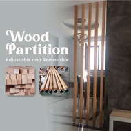 Dekorea Wood Panel Partition Wall Home Decoration Removable and Adjustable