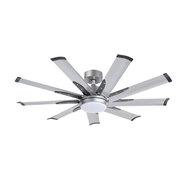 CHEAPEST INSTALL Fanco E-Lite 9 Blade DC Ceiling Fan with 18W LED Light and Remote [48/52/60/72 Inch