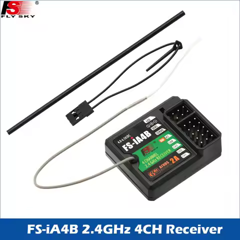 FLYSKY FS-IA4B IA4B 2.4G 4CH AFHDS 2A Mini Receiver for FLYSKY FS-I6 FS-I6X FS-GT2E FS-iT4S Radio Tr