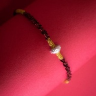 【轉運來】925純銀六字大明咒手工編織- 幸運手環-紅色