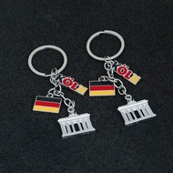 germany keychain Germany Flag Keyhole Double sided Keychain Souvenir