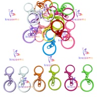 GANTUNGAN 1pcs Bag hook, flat circle key chain hook, size 3.0x6.0cm, colorful