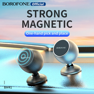 BOROFONE BH41 Car Phone Holder Universal Magnetic Car Holder 360 Rotation Center Console Bracket For Iphone Samsung   Xiaomi VIVO OPPO GPS Cell Phone Holder Suitable For 4.7-6.5 Inch Mobile Phones