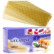 Ewald leaf Gelatine (3.4g/leaf) Gelatine Sheet used to freeze confectionery, Panna Cotta, sweet soup