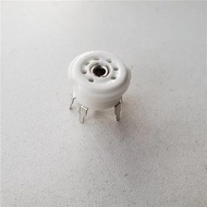 1pcs Ceramic tube socket GZC7-Y1 silver foot PCB electronic tube socket outlet for 6X4 EAA91 6J1 EF9