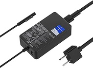 65w Charger for Microsoft Surface Pro 3/4/5/6/7/8/X, Surface Go Surface Laptop 5/4/3/2/1 1706 1796 1800 15V 4A Laptop AC Adapter