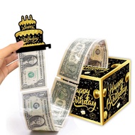 Surprise Money Pull Pouch DIY Cash Gift Pull Pouch Party Gifts Money Box Birthday Money Box for Cash