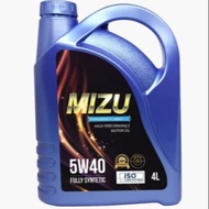 [LOWEST DEAL] Mizu Fully-Synthetic Lubricant 5W-40 Car Engine Oil