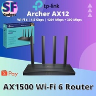 TP-Link Archer AX12 AX1500 Wi-Fi 6 Router Wi-Fi 6 | 1.5 Gbps | 1201 Mbps + 300 Mbps