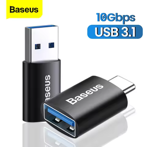 Baseus USB 3.1 Type C OTG Adapter USB C Male To USB A Female Converter For Macbook Samsung Xiaomi 10