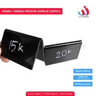 Multipurpose Acrylic Bread Name Display Name Label Stand Product Price