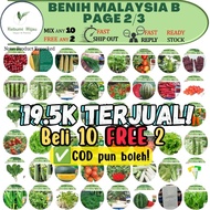 FREE 1 (PAGE 2/3) 140 Jenis Biji Benih Malaysia (B) SAYUR BUAH cili jambak jagung tomato solok asparagus kucai seeds