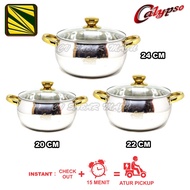 Calypso Boiling Pot Stainless Steel Pot/ Agogo Pot/ 20cm, 22cm, 24cm