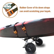 [Garende] Kayak Cart, Canoe Carrier Trolley with Solid Tires Aluminum Tube, Kayak Trailer for Float 