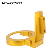 Litepro พับแพ็คจักรยานด้านหน้าตัวยึดแปลงชั้นวางด้านหน้าหมูที่ยึดจมูกอะแดปเตอร์เข้ากันได้ดอกรักเร่ K3