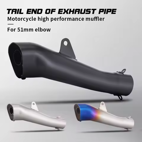 Motorcycle Exhaust Modify Universal 51mm LEO Escape Muffler with DB Killer For R25 GSXR150 MT03 CBR3