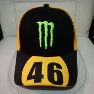 Unisex Cap. Yamaha 46 Movistar Trucker Cap. Trucker Cap New Cap Topi Baru