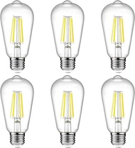 ST64 Edison 4 Wát vonfram giả Filament LED Brown Amber E27 ánh sáng ấm áp bóng đèn bóng đèn LED