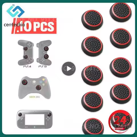 1PCS Piece Joystick Soft Silicone Thumbstick Grips For DualSense Dualshock 4 5 PS5 For Switch