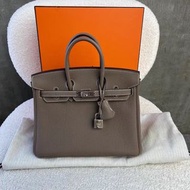 Hermes Birkin 25 Etoupe 大象灰 PHW