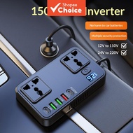 150W Car Inverter DC 12V 24V To AC 220V Converter Power Adapter