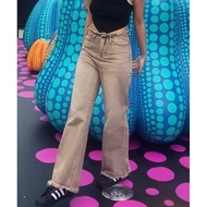 Brown Faded Washed Jeans