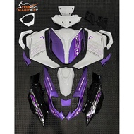 MAGIC BOY COVER SET QJ MOTOR AX200S AEROX WHITE ROYAL PURPLE0