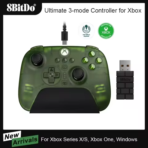 8BitDo Ultimate 3-mode Controller Gamepad with Hall Effect Joysticks for Xbox Series X S, Xbox One, 