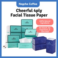 (360 / 320 pcs / pack) Cheerful 4ply Facial Tissue Paper | Cheerful Tissue Paper | Bedroom Tissue Pa