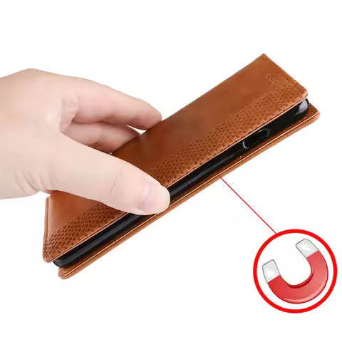 For Vivo V60 Lite 4G Case Luxury Flip Leather Wallet Magnetic Full Adsorption Stand Case For Vivo V6