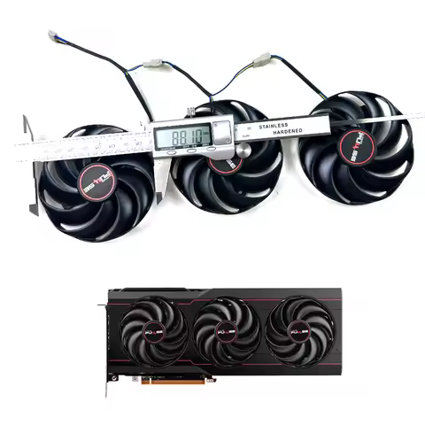 NEW Cooling Fan 88mm FDC10H12D9-C RX6800 6800XT Replacement Graphics Card GPU Fan For Sapphire RX 68
