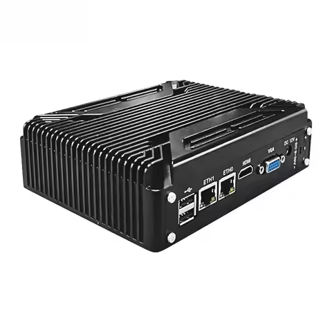 N100 J6412 J4125 J1900 Mini Computer Windows Wireless RS485 Fanless Industrial Embedded Mini Compute